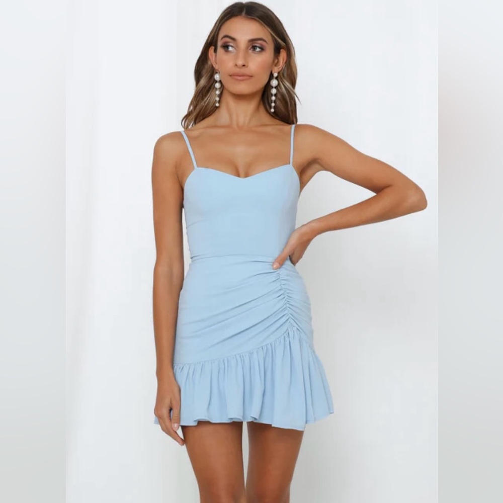 Hello Molly Had Your Fair Share Dress Light Blue